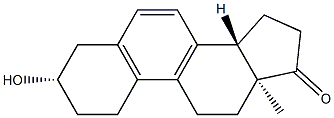 3β-ヒドロキシ-5,7,9-エストラトリエン-17-オン 化学構造式