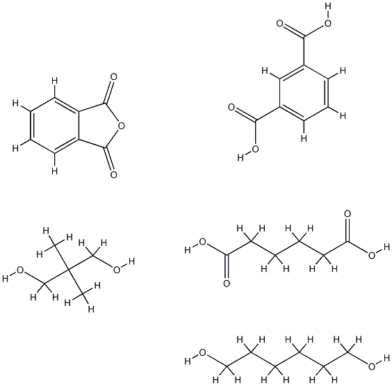 1,3-Benzenedicarboxylic acid, polymer with 2,2-dimethyl-1,3-propanediol, hexanedioic acid, 1,6-hexanediol and 1,3-isobenzofurandione Structure