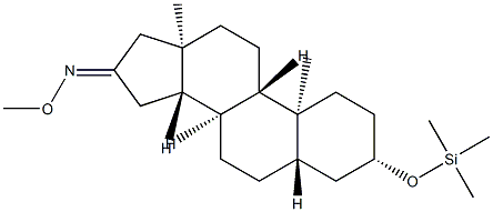 3β-(Trimethylsiloxy)-5α-androstan-16-one O-methyl oxime|