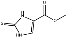 2-硫代-2,3-二氢-1H-咪唑-4-甲酸甲酯 结构式