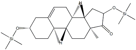 3β,16-ビス(トリメチルシロキシ)アンドロスタ-5-エン-17-オン 化学構造式