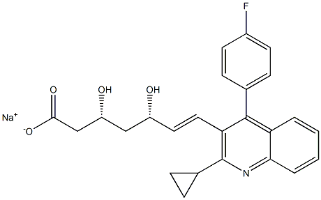 匹伐他汀钠, 574705-92-3, 结构式