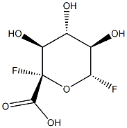 alpha-L-Idopyranuronic acid, 1-deoxy-1-fluoro-5-C-fluoro- (9CI) Struktur