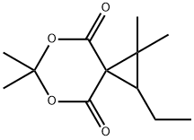 5,7-Dioxaspiro[2.5]octane-4,8-dione,2-ethyl-1,1,6,6-tetramethyl-(9CI) 化学構造式