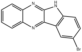 9-溴-6H-吲哚并[2,3-B]喹喔啉,57743-36-9,结构式