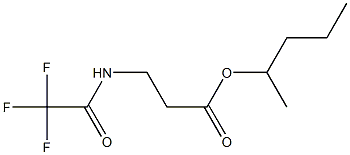 N-(Trifluoroacetyl)-β-alanine 1-methylbutyl ester Structure