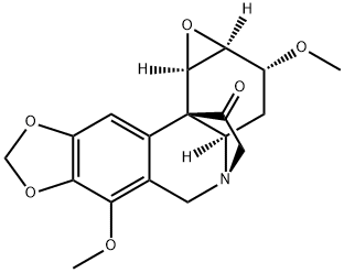 1β,2β-Epoxy-3α,7-dimethoxycrinan-11-one Structure