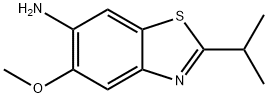 6-Benzothiazolamine,5-methoxy-2-(1-methylethyl)-(9CI) 化学構造式