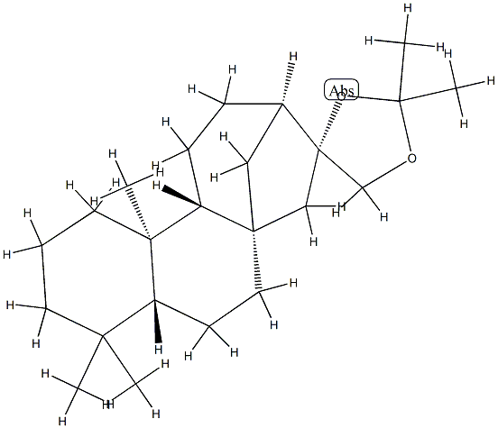 ent-16beta,17-Isopropylidenedioxykaurane Structure