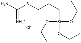 2-[3-(triethoxysilyl)propyl]isothiouronium chloride,58505-59-2,结构式