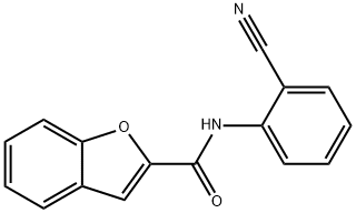 2-Benzofurancarboxamide,N-(2-cyanophenyl)-(9CI) Structure