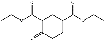 Diethyl cyclohexanone-2,4-dicarboxylic ester Structure