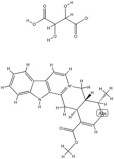 酒石酸水素セルペンチン 化学構造式