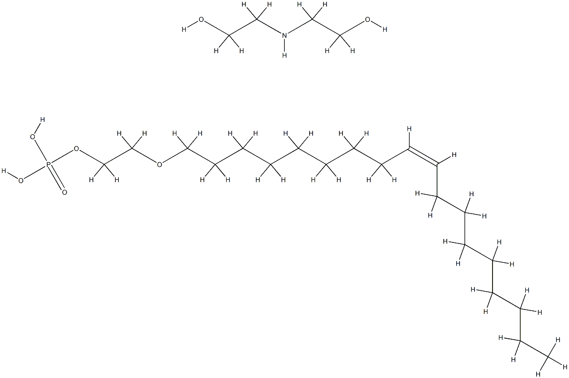 油醇聚醚-3 磷酸酯DEA盐,58855-63-3,结构式