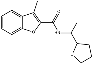 2-Benzofurancarboxamide,3-methyl-N-[1-(tetrahydro-2-furanyl)ethyl]-(9CI) Structure