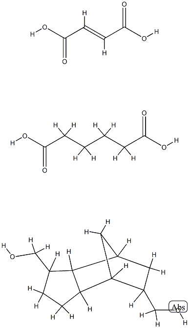 (アジピン酸/フマル酸/トリシクロデカンジメタノール)コポリマー 化学構造式