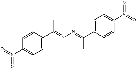 Ethanone,1-(4-nitrophenyl)-, 2-[1-(4-nitrophenyl)ethylidene]hydrazone Structure