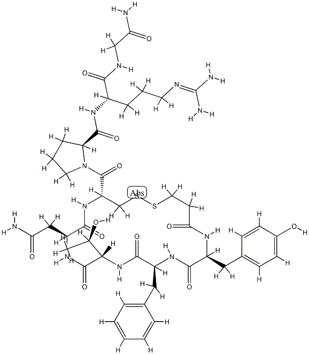 vasopressin, deamino(4-Thr-8-Arg)- Structure