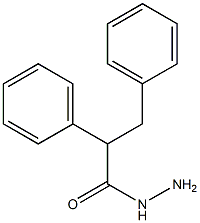 α-Phenylhydrocinnamic acid hydrazide Struktur