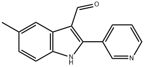 1H-Indole-3-carboxaldehyde,5-methyl-2-(3-pyridinyl)-(9CI) Structure