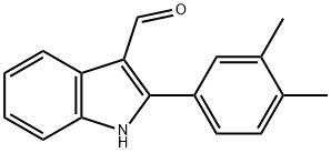 2-(3,4-二甲基苯基)-1H-吲哚-3-甲醛,590391-01-8,结构式