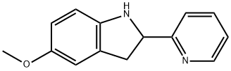 1H-Indole,2,3-dihydro-5-methoxy-2-(2-pyridinyl)-(9CI) Struktur