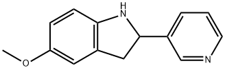 1H-Indole,2,3-dihydro-5-methoxy-2-(3-pyridinyl)-(9CI) 结构式
