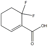 1-Cyclohexene-1-carboxylicacid,6,6-difluoro-(9CI) Structure
