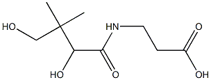 (±)-N-(2,4-dihydroxy-3,3-dimethyl-1-oxobutyl)-beta-alanine  Structure