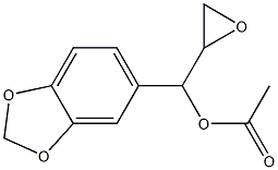 α-Oxiranyl-1,3-benzodioxole-5-methanol acetate 结构式