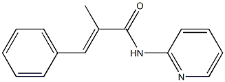 2-Propenamide,2-methyl-3-phenyl-N-2-pyridinyl-(9CI) 化学構造式