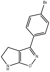 4H-Pyrrolo[3,2-d]isoxazole,3-(4-bromophenyl)-5,6-dihydro-(9CI) 化学構造式