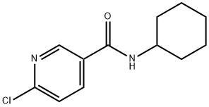 3-Pyridinecarboxamide,6-chloro-N-cyclohexyl-(9CI) Structure