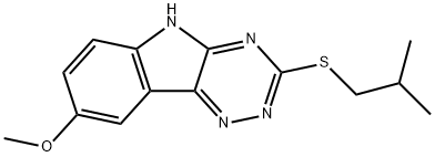 2H-1,2,4-Triazino[5,6-b]indole,8-methoxy-3-[(2-methylpropyl)thio]-(9CI)|