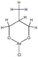 2-クロロ-5-メチル-1,3,2-ジオキサルセナン 化学構造式