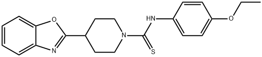 1-Piperidinecarbothioamide,4-(2-benzoxazolyl)-N-(4-ethoxyphenyl)-(9CI),605628-82-8,结构式