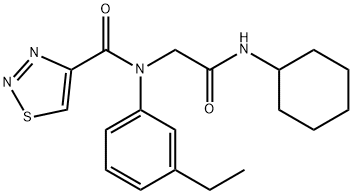 605639-11-0 1,2,3-Thiadiazole-4-carboxamide,N-[2-(cyclohexylamino)-2-oxoethyl]-N-(3-ethylphenyl)-(9CI)