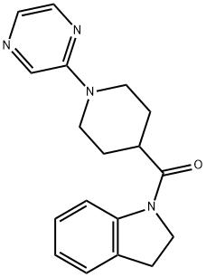 605639-17-6 1H-Indole,2,3-dihydro-1-[(1-pyrazinyl-4-piperidinyl)carbonyl]-(9CI)
