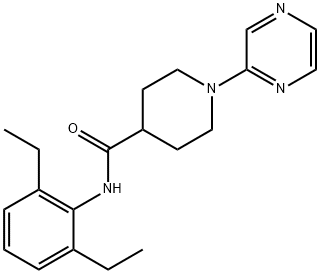 4-Piperidinecarboxamide,N-(2,6-diethylphenyl)-1-pyrazinyl-(9CI) Struktur