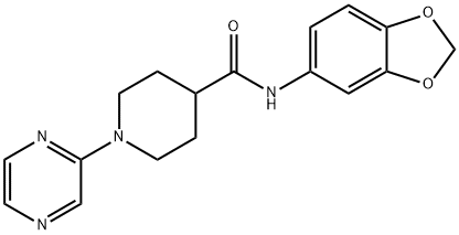 605639-35-8 4-Piperidinecarboxamide,N-1,3-benzodioxol-5-yl-1-pyrazinyl-(9CI)