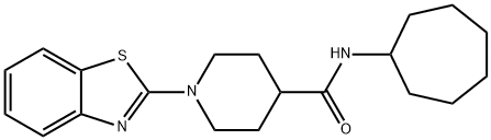 4-Piperidinecarboxamide,1-(2-benzothiazolyl)-N-cycloheptyl-(9CI)|