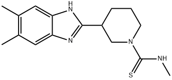 1-Piperidinecarbothioamide,3-(5,6-dimethyl-1H-benzimidazol-2-yl)-N-methyl-(9CI)|