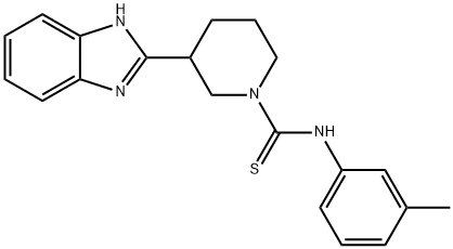 1-Piperidinecarbothioamide,3-(1H-benzimidazol-2-yl)-N-(3-methylphenyl)-(9CI),606089-77-4,结构式