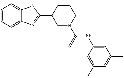 1-Piperidinecarbothioamide,3-(1H-benzimidazol-2-yl)-N-(3,5-dimethylphenyl)-(9CI),606089-89-8,结构式
