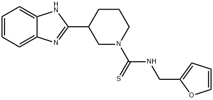 606089-91-2 1-Piperidinecarbothioamide,3-(1H-benzimidazol-2-yl)-N-(2-furanylmethyl)-(9CI)