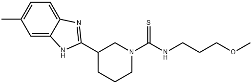 606090-05-5 1-Piperidinecarbothioamide,N-(3-methoxypropyl)-3-(5-methyl-1H-benzimidazol-2-yl)-(9CI)