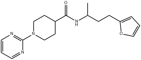 4-Piperidinecarboxamide,N-[3-(2-furanyl)-1-methylpropyl]-1-(2-pyrimidinyl)-(9CI)|