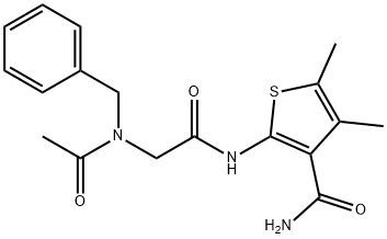 3-Thiophenecarboxamide,2-[[[acetyl(phenylmethyl)amino]acetyl]amino]-4,5-dimethyl-(9CI)|