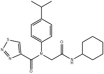 1,2,3-Thiadiazole-4-carboxamide,N-[2-(cyclohexylamino)-2-oxoethyl]-N-[4-(1-methylethyl)phenyl]-(9CI)|