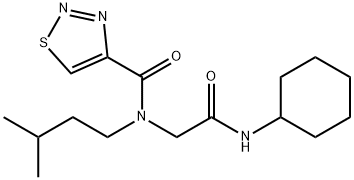 606115-69-9 1,2,3-Thiadiazole-4-carboxamide,N-[2-(cyclohexylamino)-2-oxoethyl]-N-(3-methylbutyl)-(9CI)